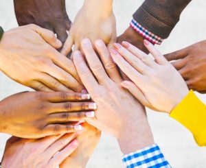 Image of hands in a circle