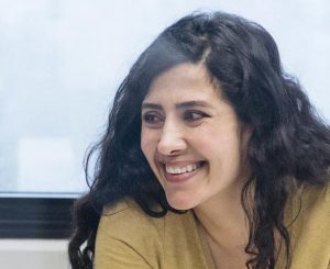 Three women in a business meeting